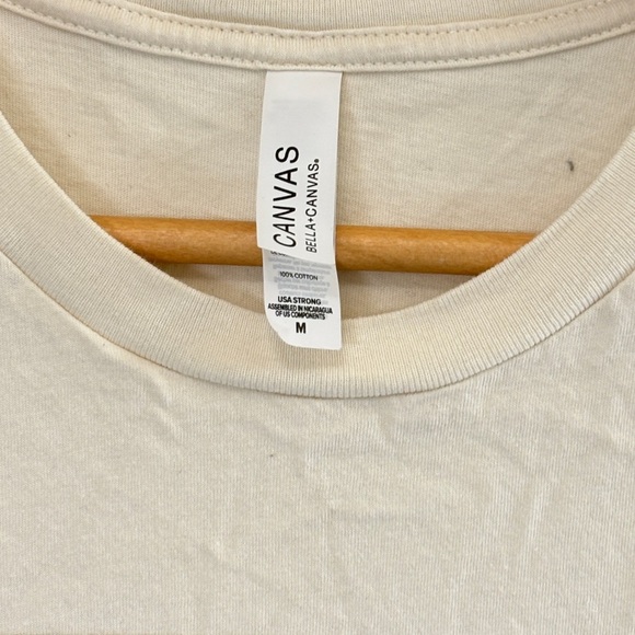 Bella Canvas Cream Short Sleeve Tee with Cow Design - Picture 3 of 5